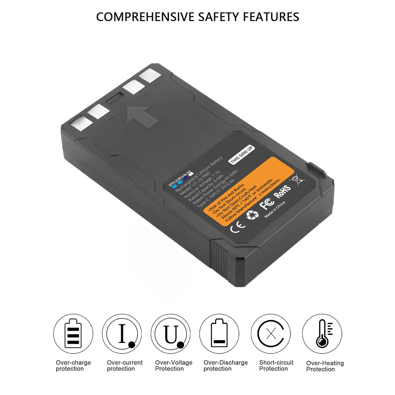 Baterai Pengganti 8000MAh untuk SPYPOINT Flex-M, Flex G-36, Flex-Plus, Flex-S untuk Kamera Jejak Berburu LIT-22