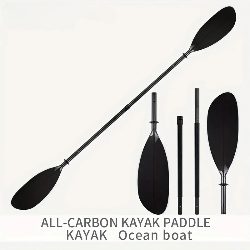 Full carbon kayak paddle KAYAK canoe double-ended paddle detachable four-section paddle accessories