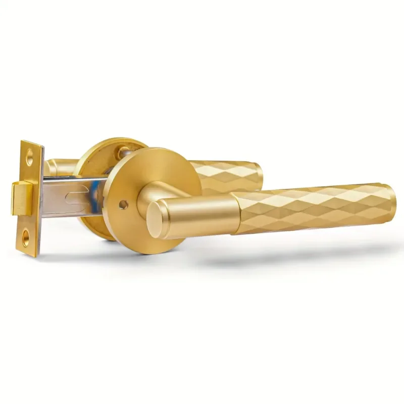 Universal Privacy Door Handle for Bedroom and Bathroom Home Decoration Hardware Fits All Standard Doors