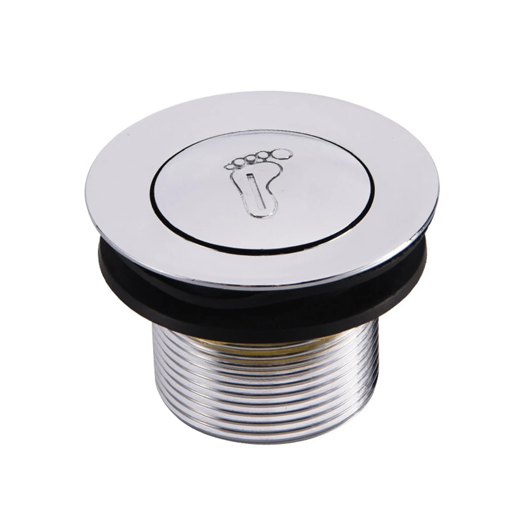 Reliable Shower Tub Bathtub Waste Drain Plug, Easy Installation, Water tight Seal, Silver Color, Ensures Efficient Drainage