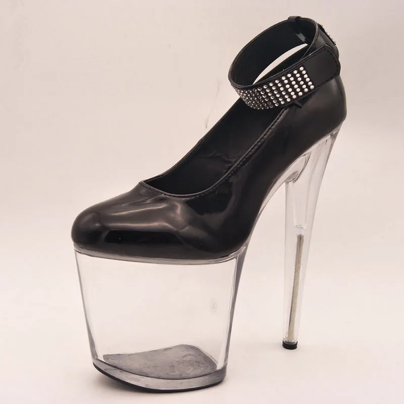 LAIJIANJINXIA New 20CM/8inches PU Upper Fashion Sexy Exotic High Heel Platform Party Women Pumps Pole Dance Shoes D112