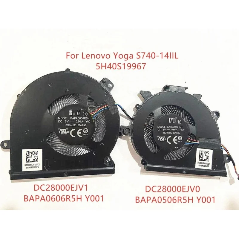 

Новый вентилятор охлаждения ЦП и ГП для Lenovo Yoga S740-14IIL S740-14 IdeaPad S740-14IIL