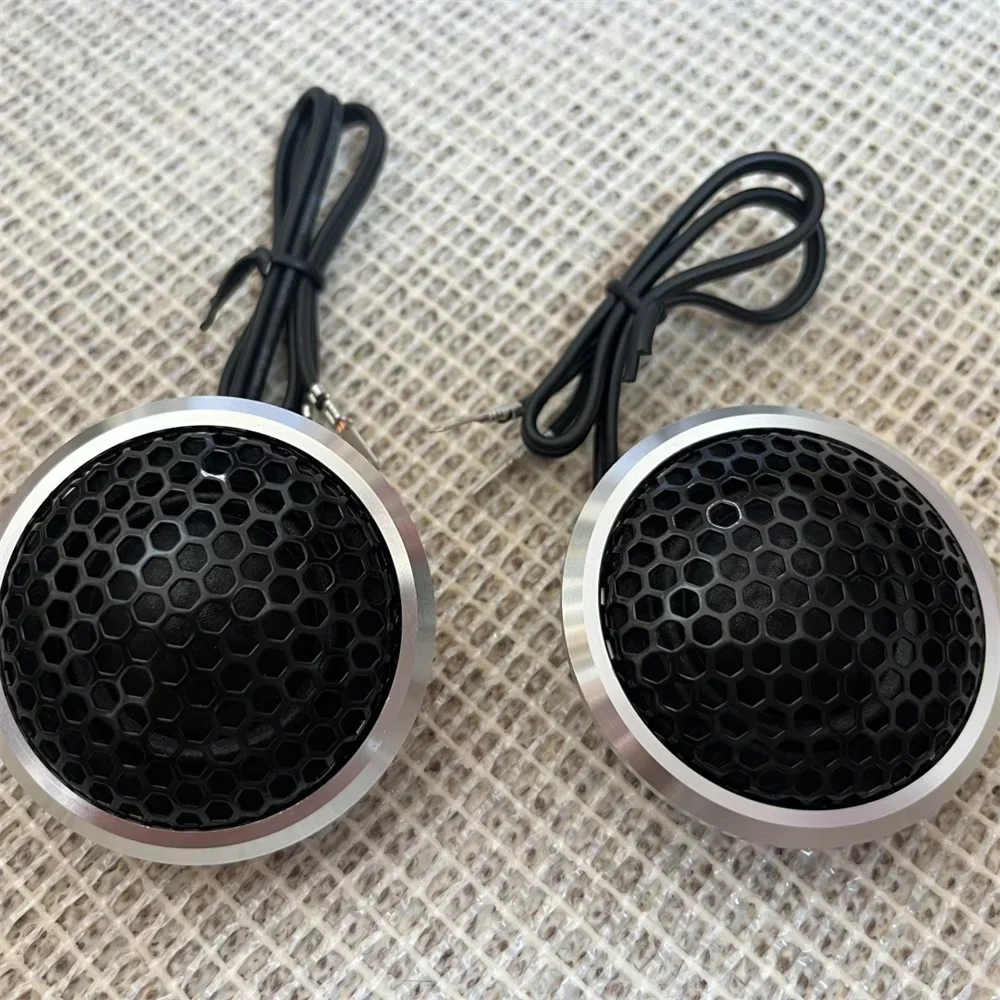 

Automobile Plastic Shell Bracket 25mm Silk Film Tweeter Car Audio Modification Car 100W Speaker Set with Capacitor