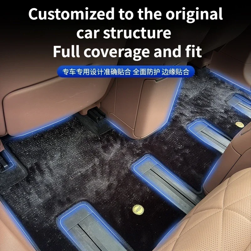 For NIO ES9 2026 Full Car Starry Sky Blanket Floor Mats Six-seat Car Modified Foot Carpet Mat Car Interior Upgrade Accessories