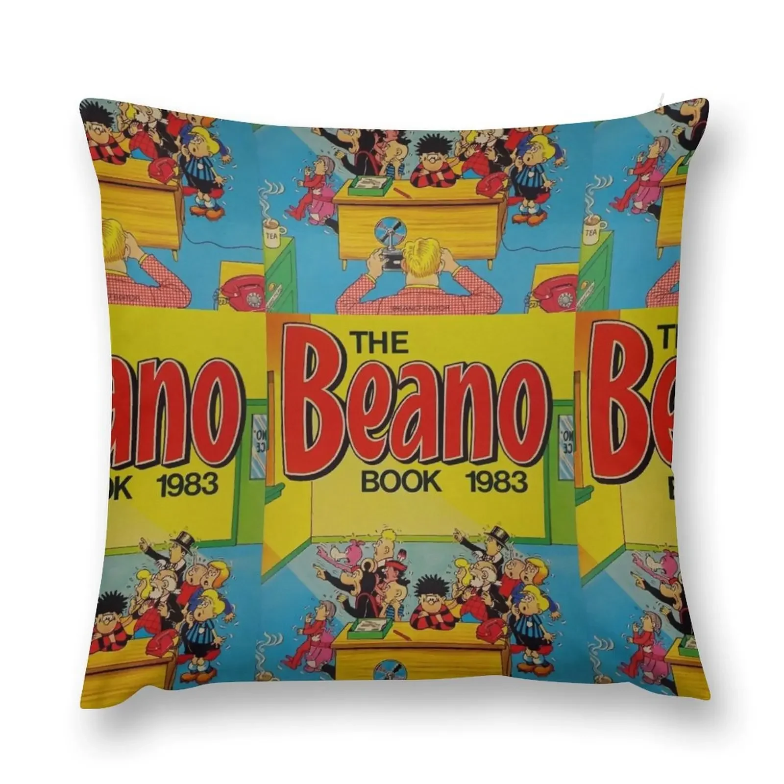 The BEANO Book 1983 comic retro vintage Throw Pillow christmas supplies Embroidered Cushion Cover pillow