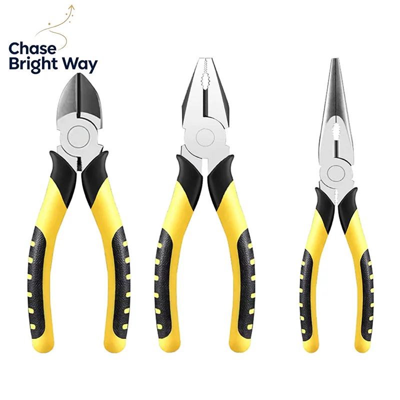6 Inches Wire Pliers Sharp Large Opening Stripping Pliers Industrial Grade Labor-saving Household Electrician Pliers