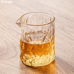 Hammer Patterned Tea Dispenser Kungfu Tea Cup Glass Transparent Chahai Fair Cup Household Tea Ceremony Accessories