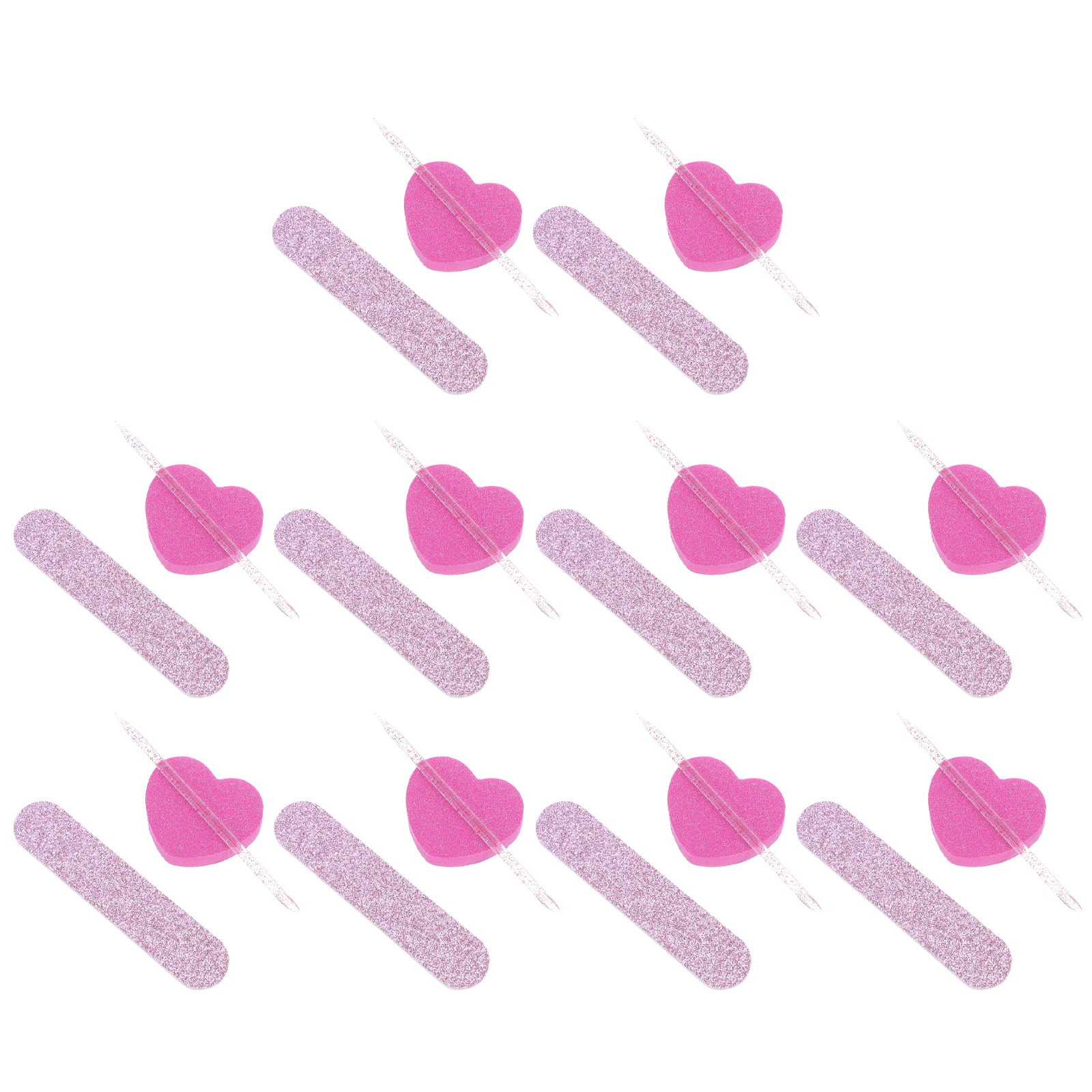 

10 set Manicure Sticks Pedicure Tools Nail Kit Sponge File Block Fingernail Buffer Shaping Polish Lightweight Portable Safe