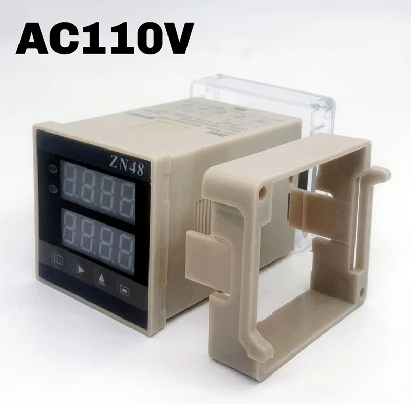 Цифровой счетчик времени серии ZN48, многофункциональный счетчик цикла задержки, AC220V DC24V, циклический хронограф и измеритель частоты B