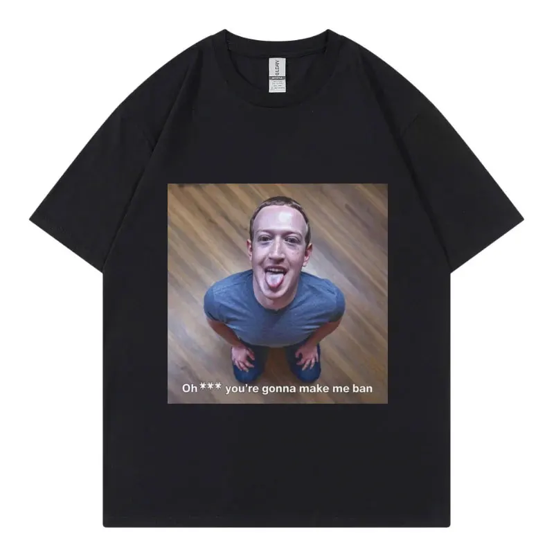 

Mark Zuckerberg Good Boy Funny Brainrot Meme T Shirts Fashion Casual Oversized T-shirt High Quality Pure Cotton T-shirts Unisex