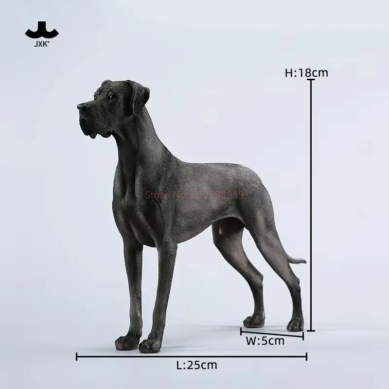 JXK1/6 Great Dane Model Simulation Animal Puppy Peripheral Statue GK Figure Resin Ornament Toy Crafts