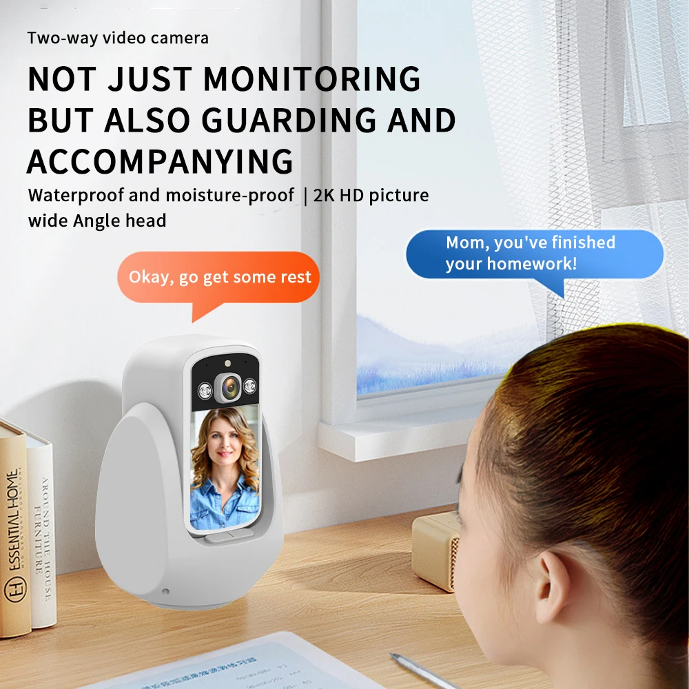 Indoor WiFi IP Camera Video ChatCam Motion Detection Baby Monitor Elderly Monitor Visible Screen PTZ CCTV Camera Security System