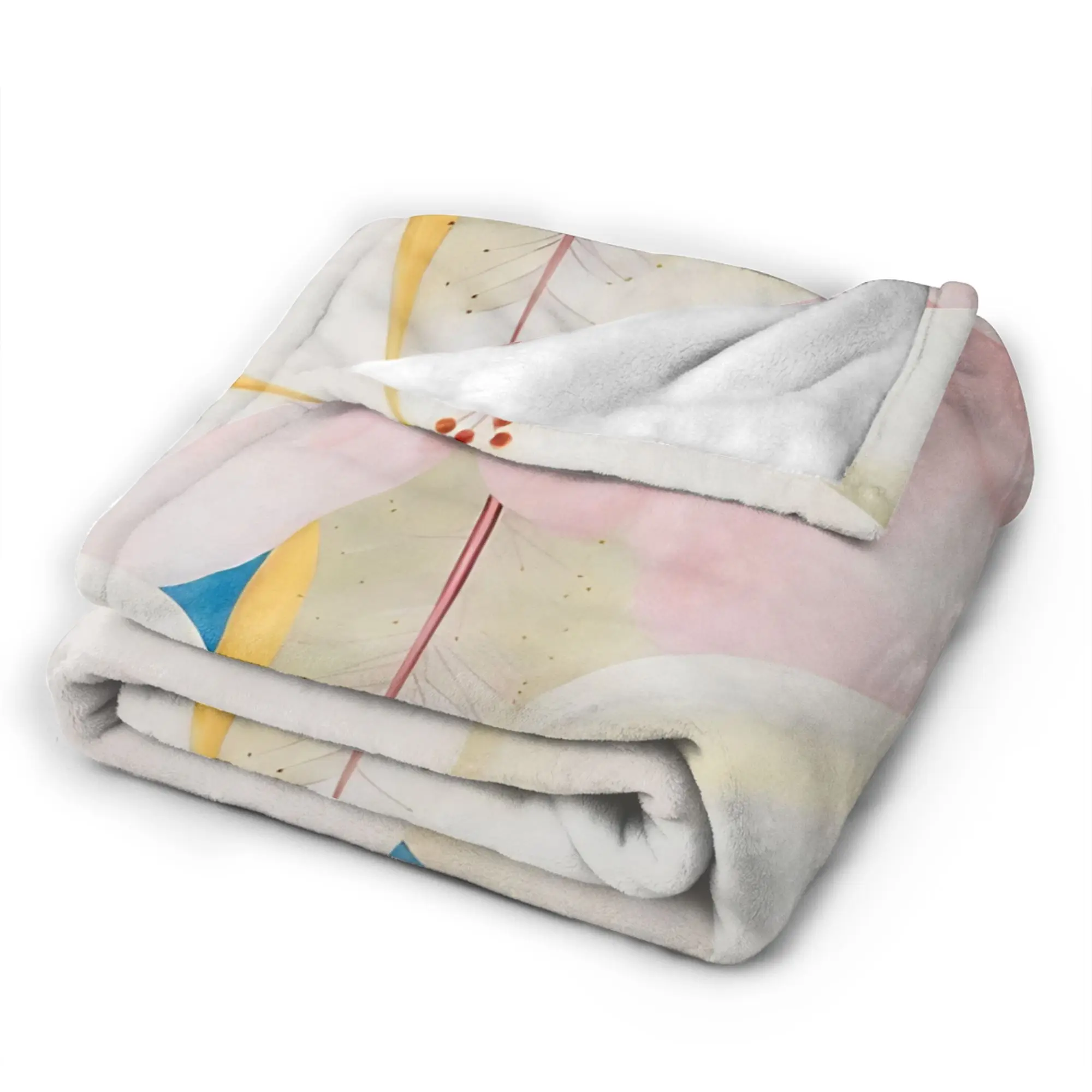 Flower Market  Flannel Blanket Winter  Warm Soft Throw Blanket for Kids Outdoor Funny Bedspread Sofa Bed Cover