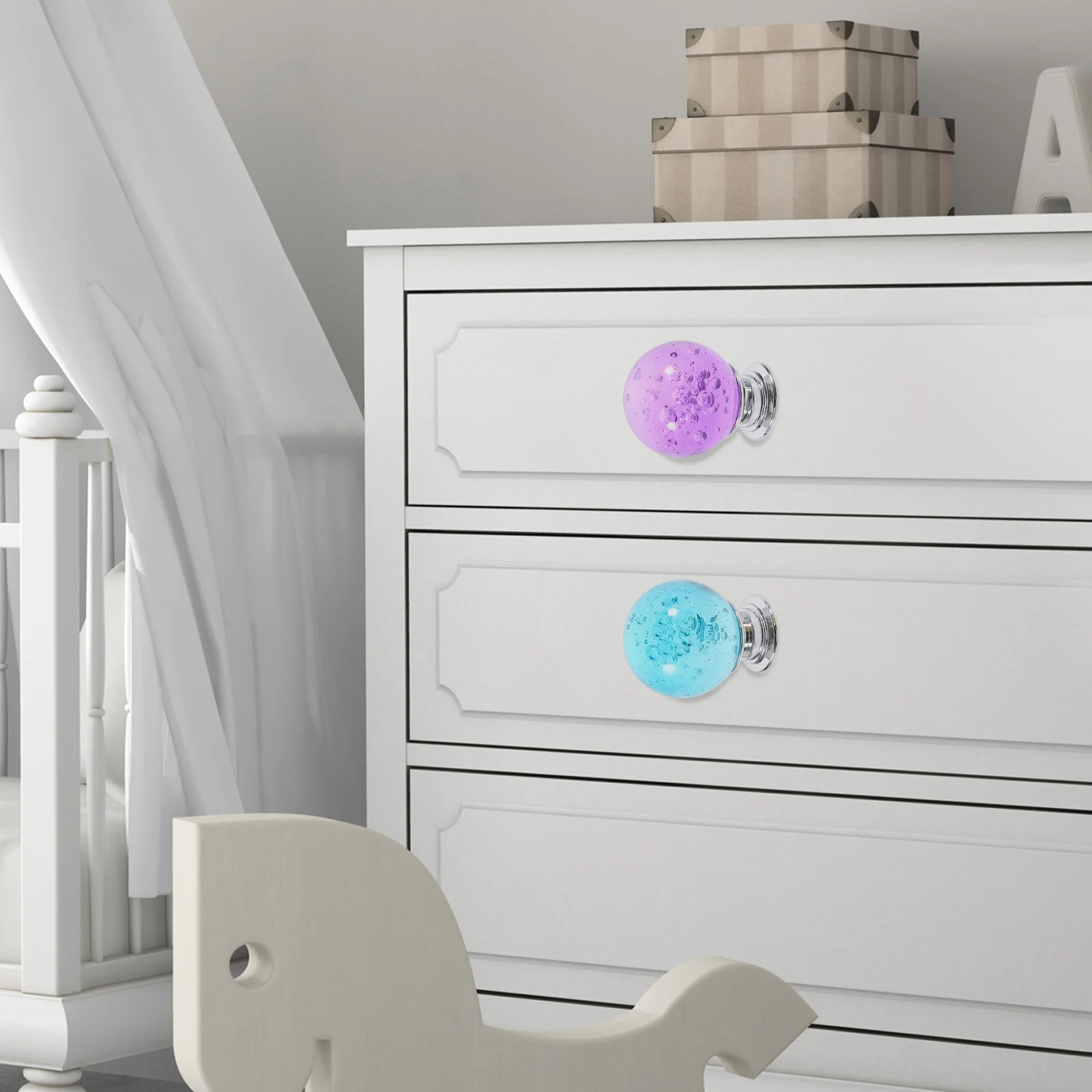 

5pcs Crystal Drawer Pulls Ball Shape European Metal Cabinet Handles For Furniture Wardrobe Door Knobs Replacement Hardware