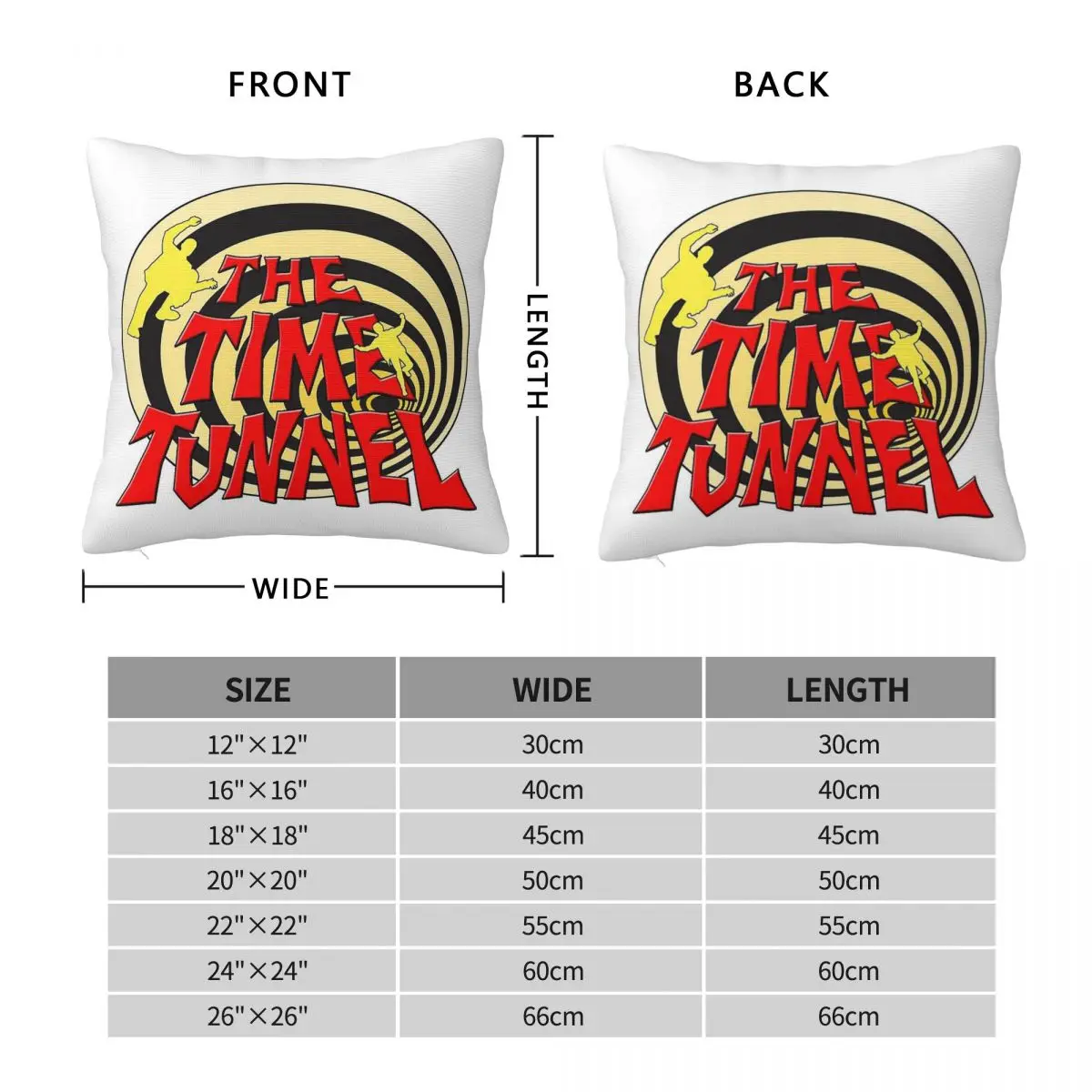The Time Tunnel Sci-fi Square Pillowcase Polyester Linen Velvet Printed Zip Decorative Throw Pillow Case Room Cushion Case 18