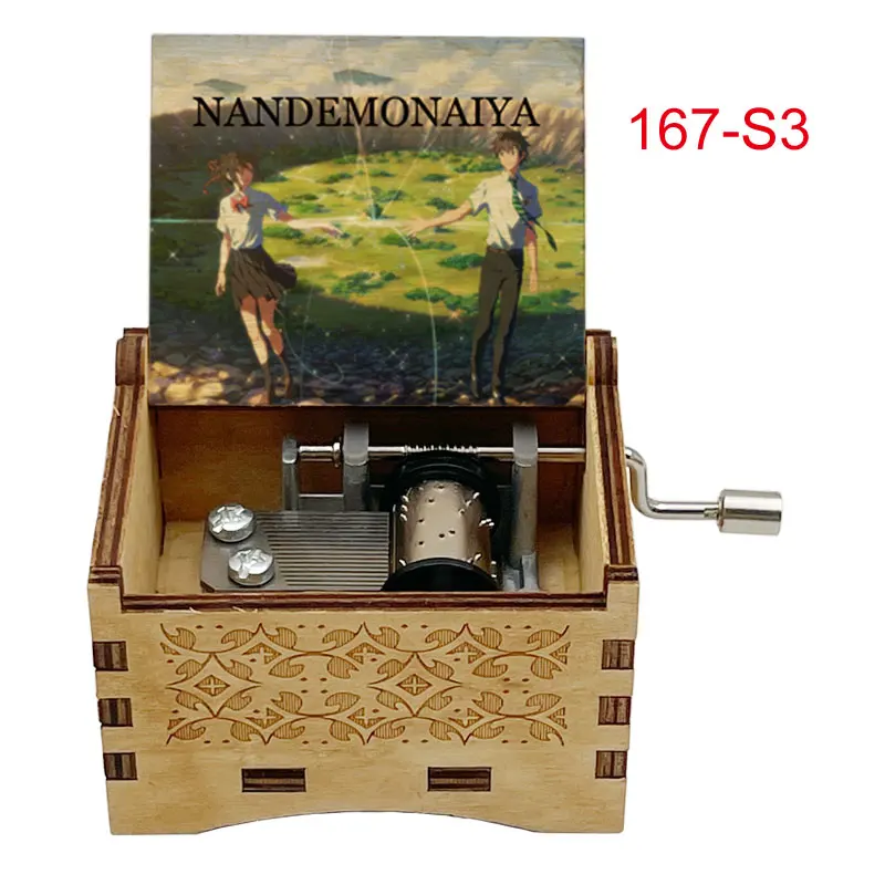 Anime Your Name Ending Song《Nandemonaiya》 Climax 14-seconds Adapted 18-Tone Music Box Home Decoration Ornaments Party Gifts