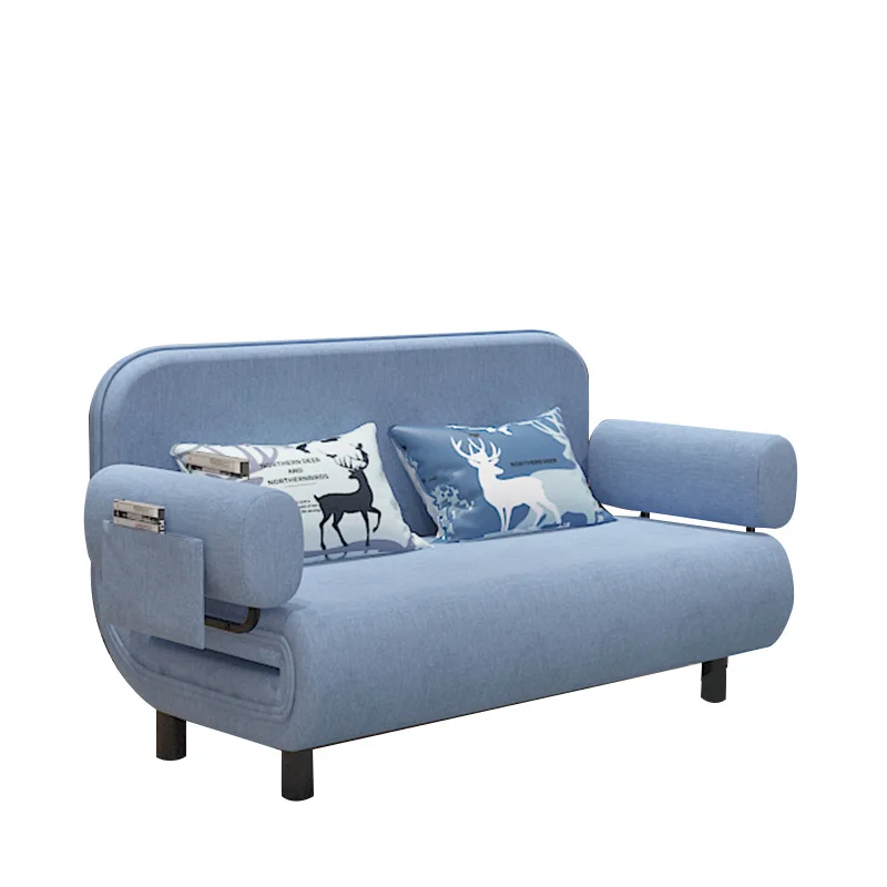 

folding sofa bed, dual-purpose fabric sofa, living room small apartment, rental room, single and double lazy lunch break,