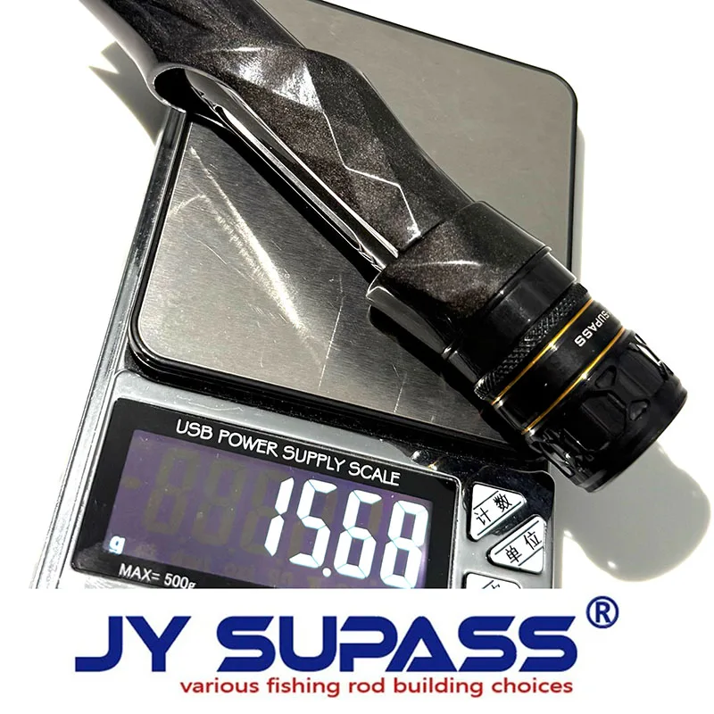 JY SUPASS BMS مقعد بكرة من الكربون لبناء قضيب مخصص مع مقابض مقبض الفلين لقضيب الصيد مقعد بكرة إصلاح قضيب مخصص من الكربون