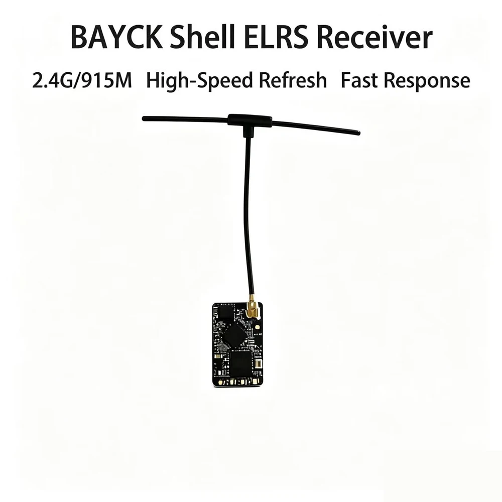 BAYCK ELRS 915MHz / 2.4GHz NANO ExpressLRS Receiver With T type Antenna Support Wifi Upgrade For RC FPV Traversing Drones Parts