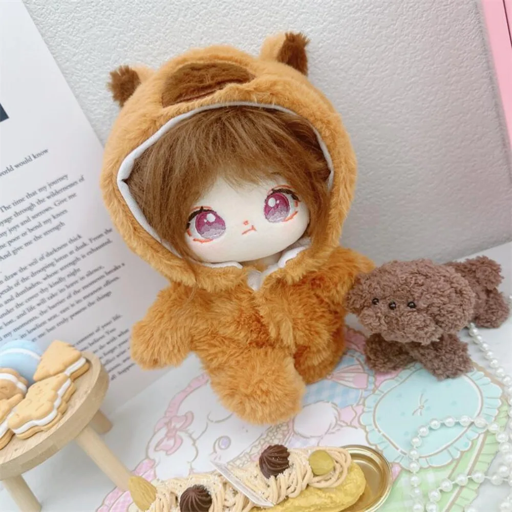 

Capybara Jumpsuit 20cm Cotton Doll Clothes Onesuit Animals Star Doll Jumpsuit Cartoon Lovely No Attributes Dolls Clothes