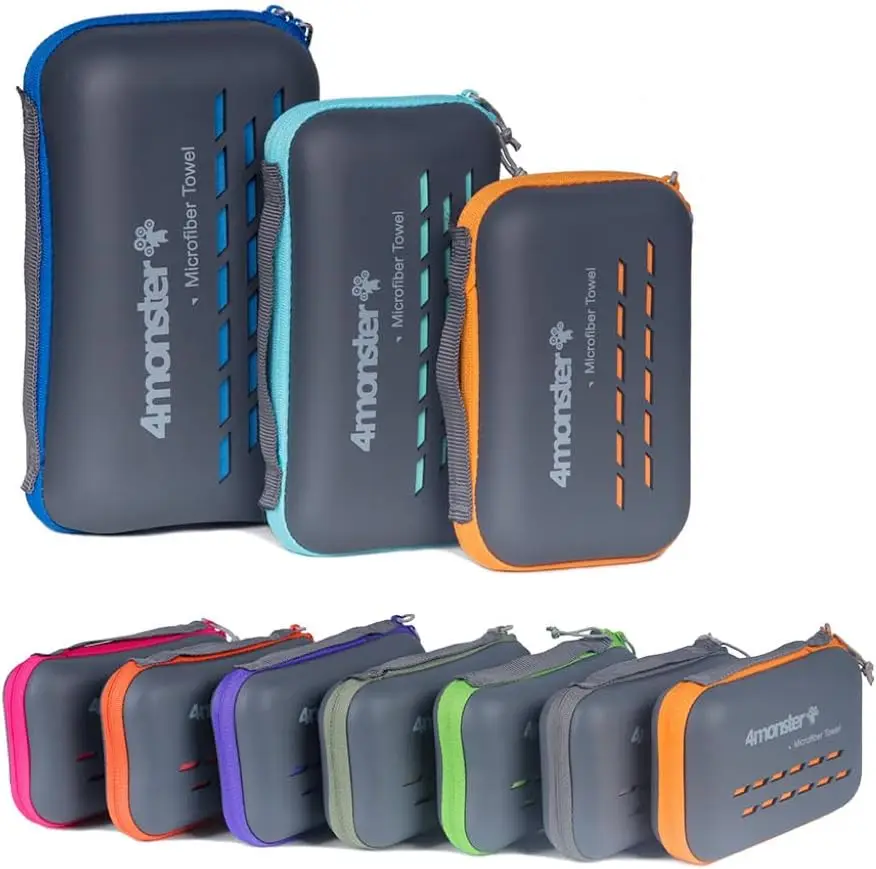 

Быстросохнущее дорожное полотенце с чехлом и карабином – супервпитывающее полотенце из микрофибры для спортзала и кемпинга