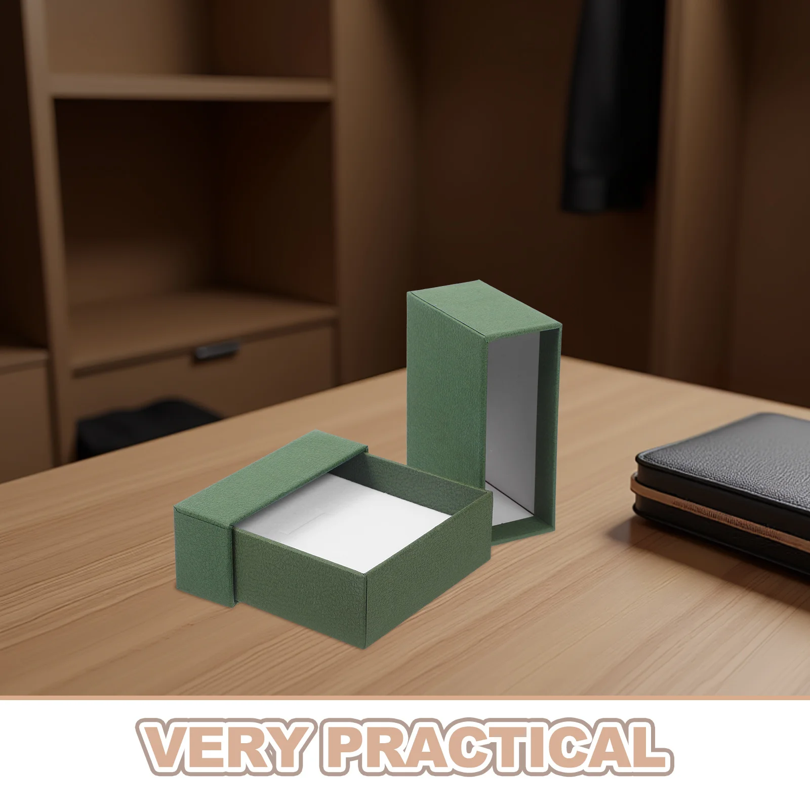 صندوق درج منظم المجوهرات، حقيبة تخزين على شكل قلادة مدمجة للنساء، أقراط متدلية صغيرة للسفر، صندوق تعبئة تذكار