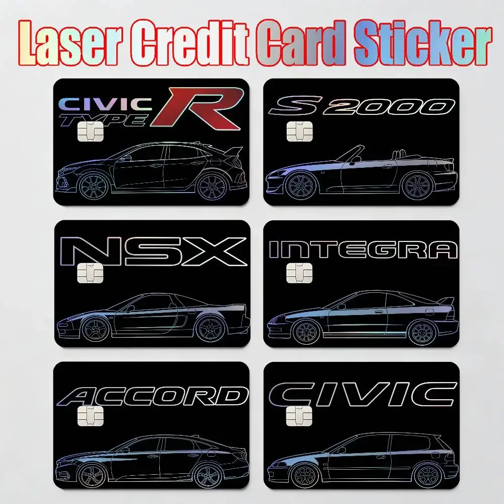Für Honda Auto/Motorrad Laser-reflektierender Karten-Skin-Aufkleber für Debit-/Kreditkarten