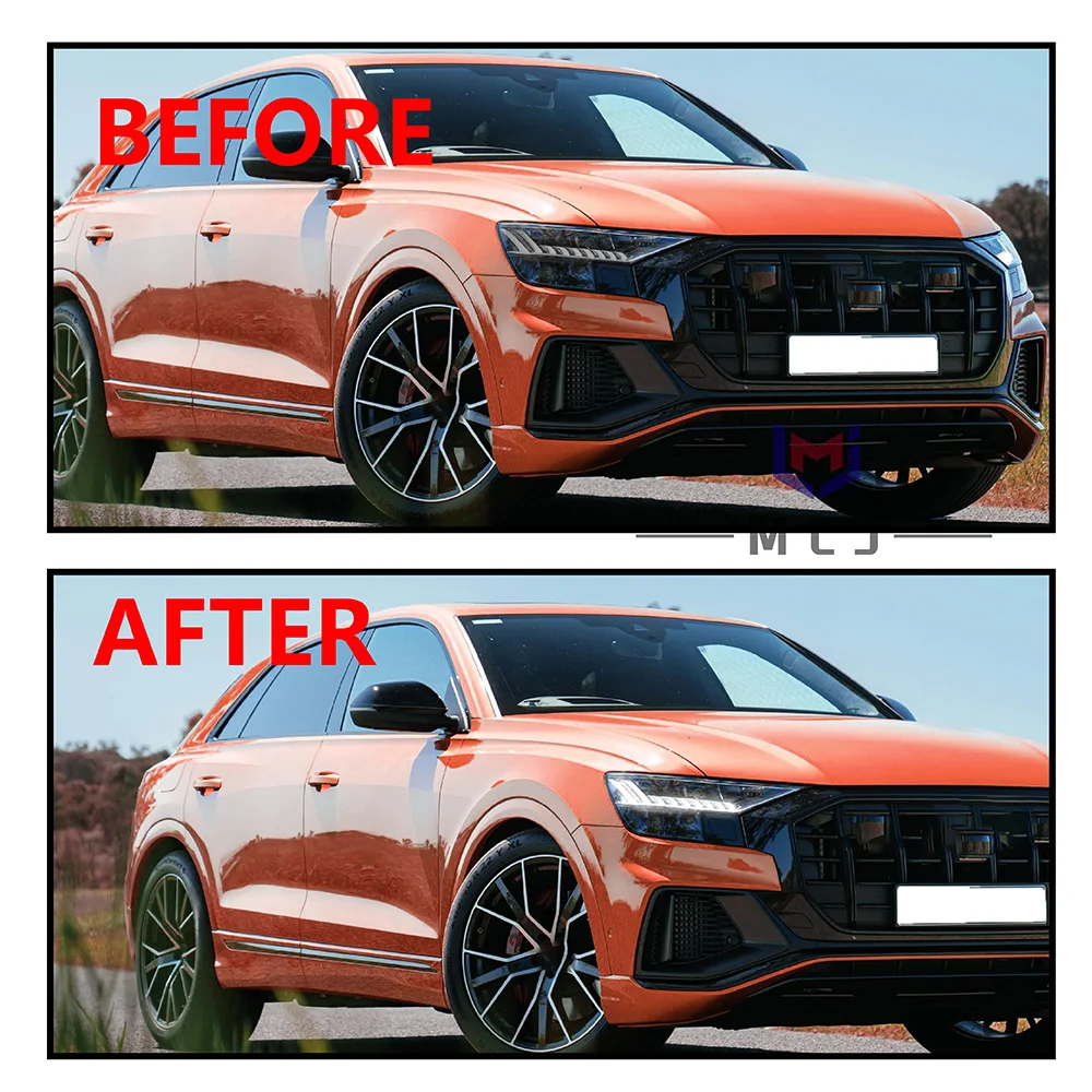 OE 4M8941475 For Audi Q8 SQ8 RS 2019-2023 4M8941476 LED Headlight Angel Eye Module DRL Light Source Module Unit Car Accessories
