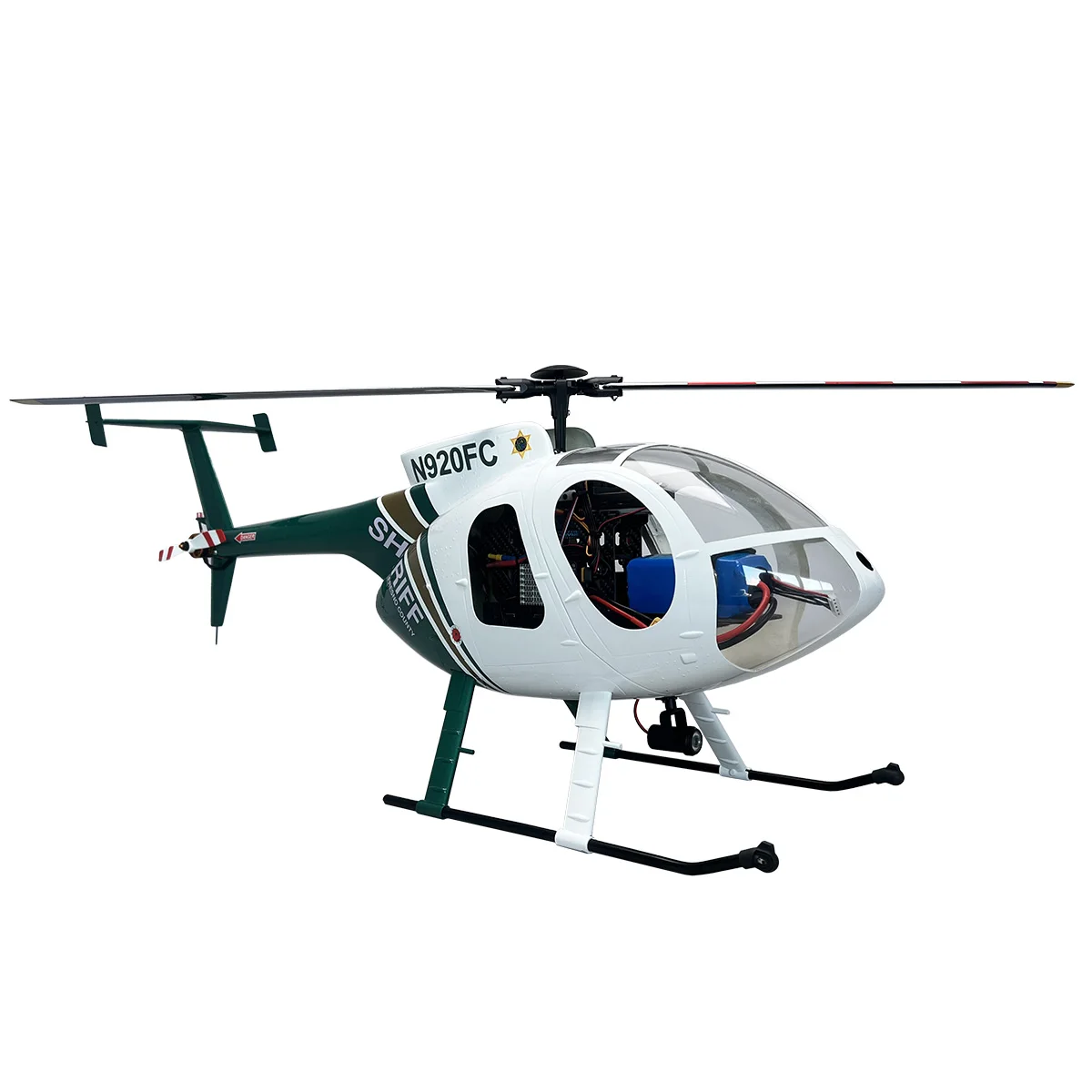 Roban 470size MD-500E Bird Heilcopter RC Heilcopter GPS Mode X2 Flight Control System LED Lighting System RTF Version