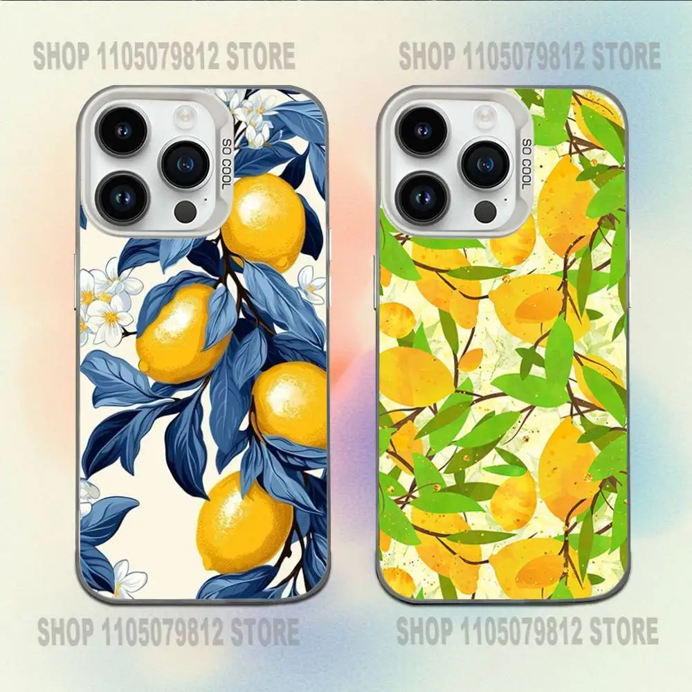 

Fruit lemon Painting (1) Phone Case For iPhone 16,15,14,13,12,11,Mini,Pro,E,MAX White Candy Matte Shockproof Cover