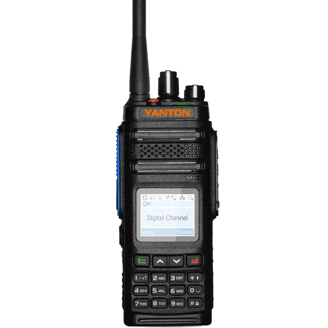 

YANTON DM-860 High Power Digital Mobile Radios DMR Walkie Talkie 10KM Range Dual PTT UHF VHF 4G POC English Version Handheld Ham