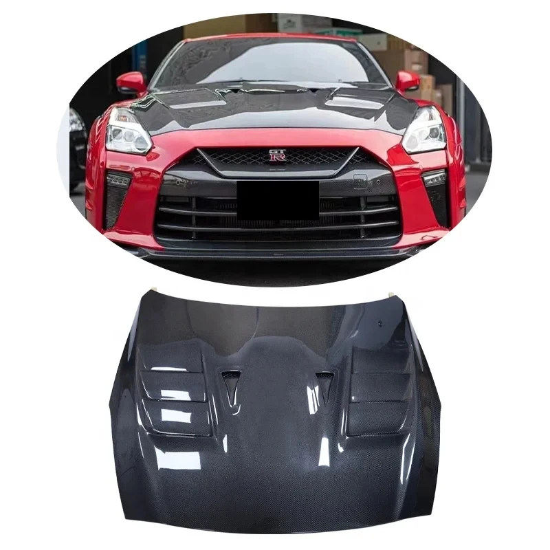 

Top Style Carbon Fiber Engine Hood Bonnet for R35 GTR 2017-2019