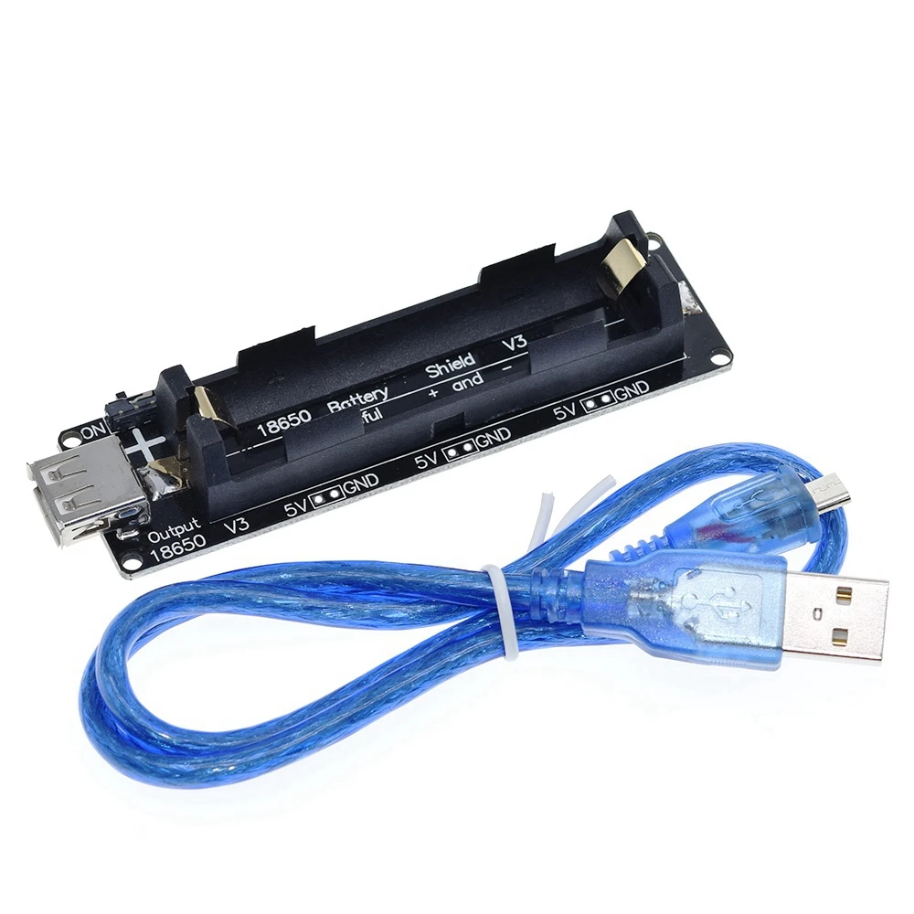 Placa protectora de carga de batería ESP32 ESP32S para Wemos para Raspberry Pi 18650, Puerto Micro USB V3 tipo A, USB 0.5A para carga Arduino