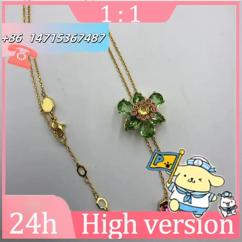 Nuevo Collar de Flores Chapado en Oro en Forma de Y – Joyería de Mujer de Alta Calidad, a la Moda y Regalo Exquisito