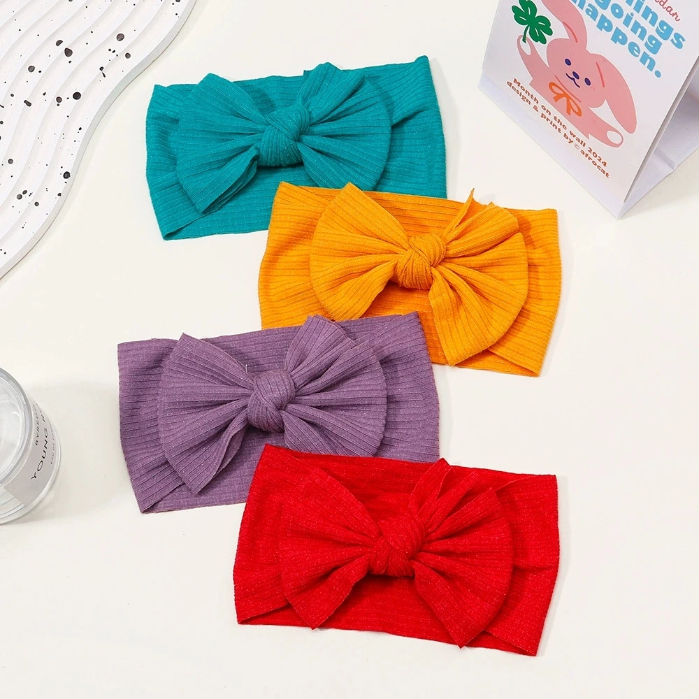 

Newborn Baby Girl Bow Headband Baby Infant Turban Hairband Accessory Kids HairBand Toddler Children HeadWrap Hair Accessories