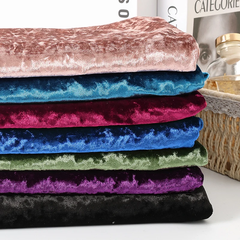 High Quality Elastic Diamond Velvet Fabric For Women's Evening Dresses, Background Decorative Sofa Covers DIY Clothing Fabrics