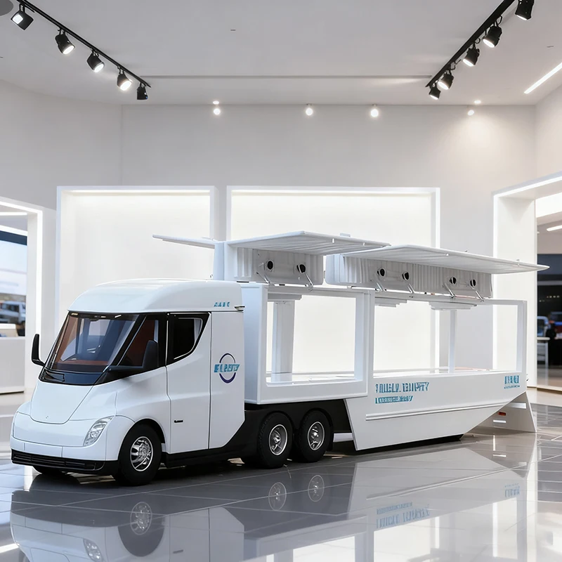 

1:32 полуконтейнерный грузовик, транспортный автомобиль, грузовик, игрушечный автомобиль из сплава, модель звука и света, детская игрушка, коллекционные предметы, подарок ﻿