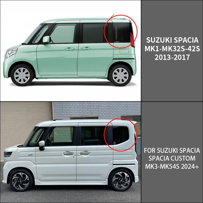 Picture 3: For Suzuki Spacia Window visor car window rain or shine sun visor rain eyebrow Window deflector car assecories Window deflector