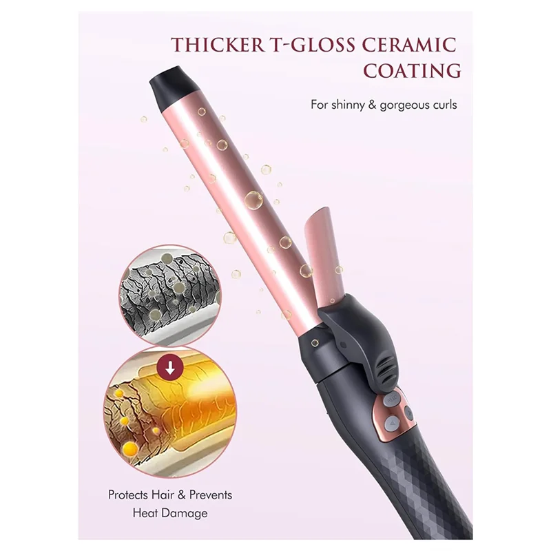 

AC93-автоматические роторные щипцы для завивки с быстрым нагревом, щипцы для завивки с температурой, щипцы для завивки двойного напряжения, вилка европейского стандарта