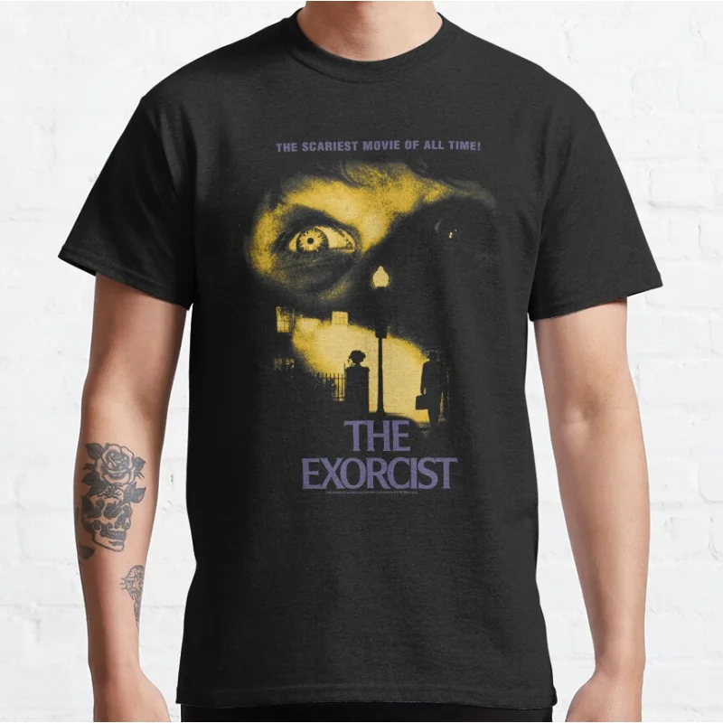 

Movie Horror Best Year Retro 80s Horror films The Exorcist Scary movie monsters Graphic T Shirts large size Adult tops S-6XL