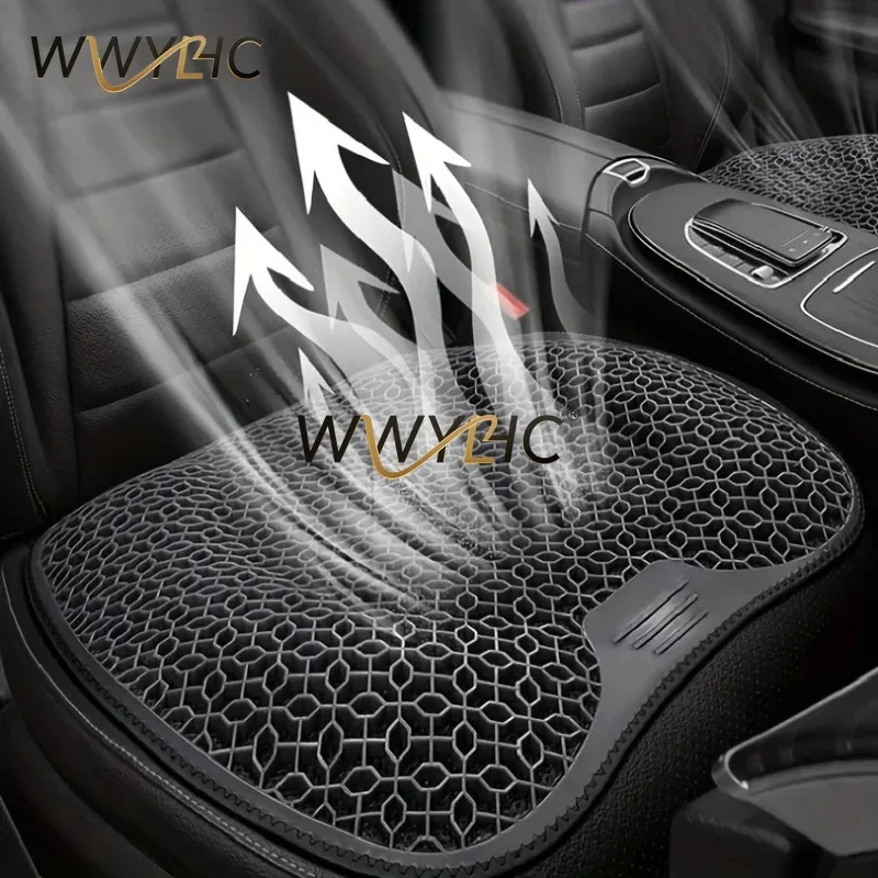 Ergonomic Honeycomb Gel Seat Cushion Breathable Pad for Car Office