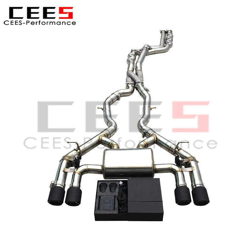 CEES Stainless Steel Catback Exhaust for BMW M2C/M2 Competition S55 F87 3.0T 2018-2023 Exhaust with Z Pipe Muffler With Valve