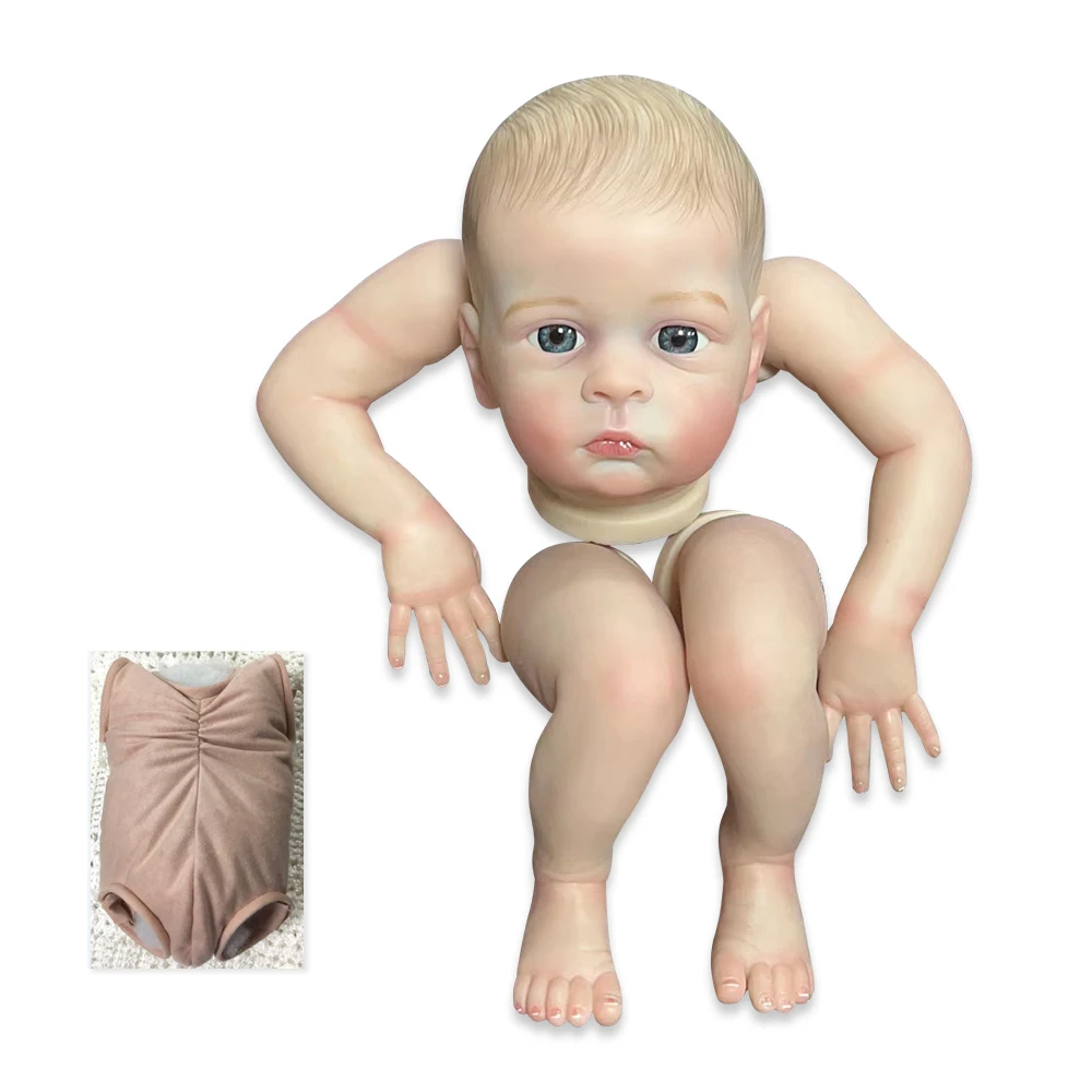 

NPK 18inch Reborn Doll Kit Oskar Awake Baby Already Painted Unfinished Doll Parts