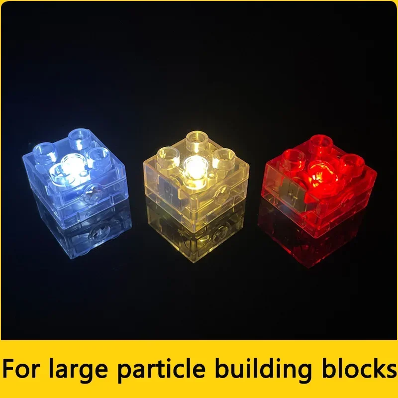 Big Size 2x2 Luminous block brick  Classic Education  Building Blocks Compatible with Lego DUPLO Bricks  Toys for Children