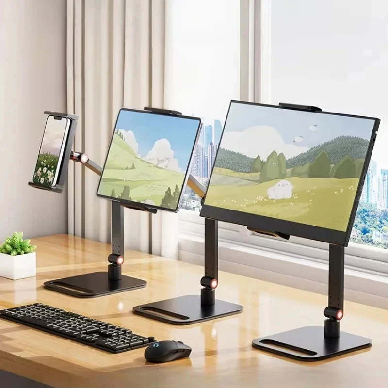 Adjustable Portable Monitor Clamp Stand, Expandable Holder for Laptop, Desktop Gaming, Vertical Screens & Phones - view 5