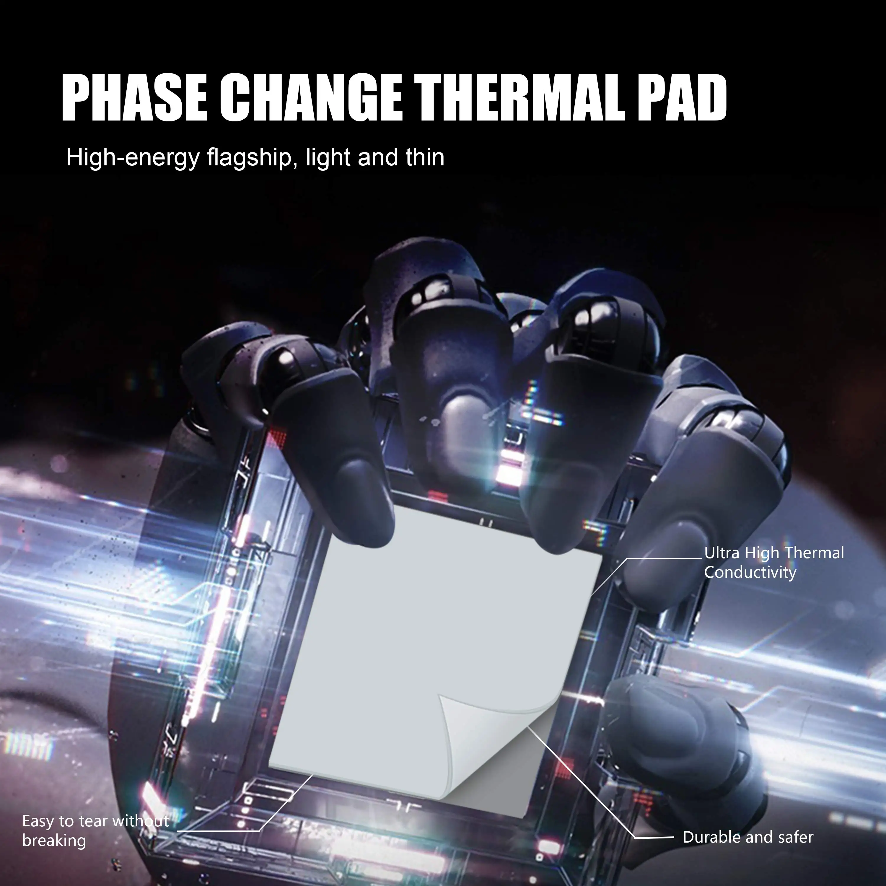 Coxbyte サーマルパッド 17.8W/MK 高品質熱相変化シリコンパッド CPU GPU グラフィックスカード用