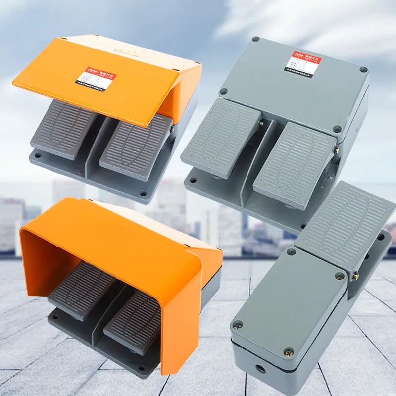 YDT1-15 YDT1-16 YDT1-17 YDT1-20 Foot Control Switch 250V 10A /380V 6A Double Pedal Use for Bending Machine