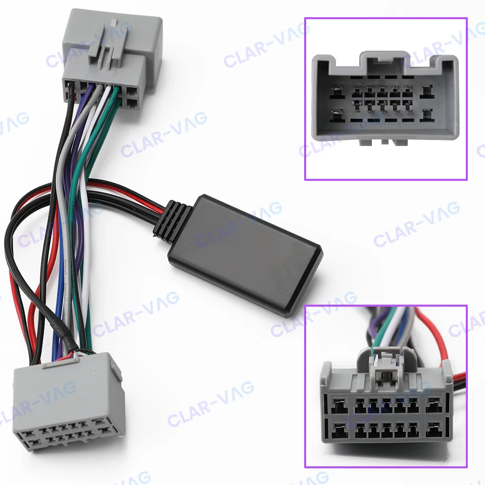 AUX-IN Módulo adaptador de áudio, Bluetooth 5.0, cabo para Volvo C30, C70, S40, S60, S70, S80, V40, V50, V70, XC70, XC90