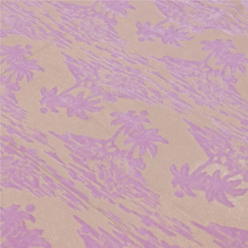

Woven brocade fleece fabric with golden rose-patterned velvet viscose for cheongsam dresses wedding gowns and evening