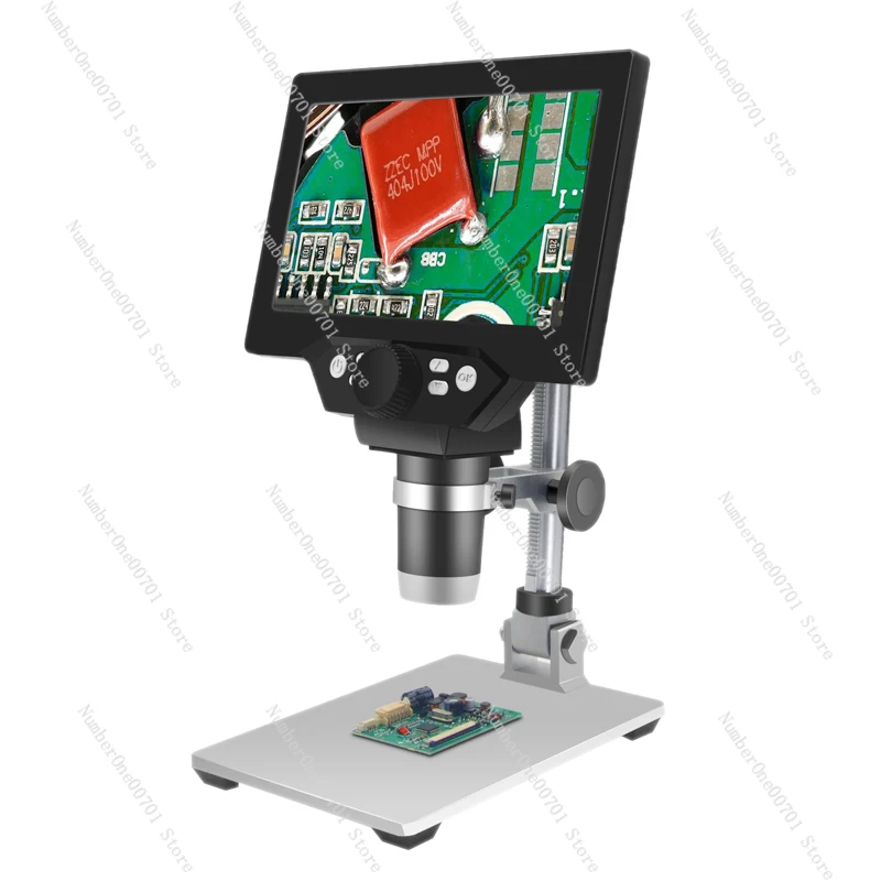 With measurement 24 million electron microscope high definition 7 inch industrial digital magnifying glass 1200 times circuit